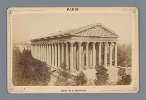 View of the Madeleine in Paris