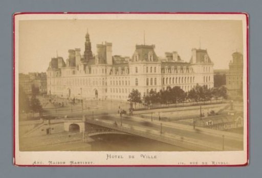 View of the Town Hall of Paris