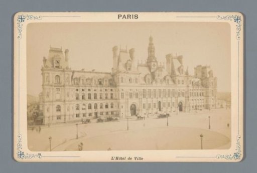 View of the Town Hall of Paris