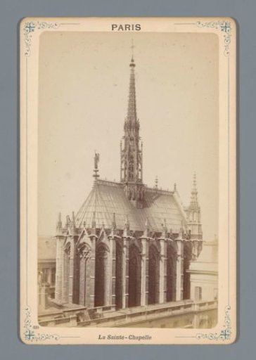 View of the Sainte-Chapelle in Paris