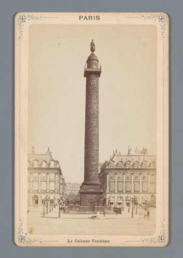 View of the Colonne Vendôme (Austerlitz Column) in Paris