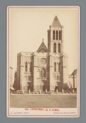 View of the Cathedral Basilica of Saint-Denis in Paris