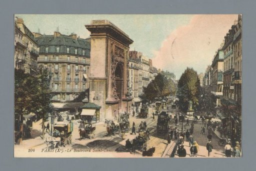 Paris (10th). - The Boulevard Saint-Denis