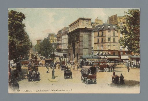 Paris. - The Boulevard Saint-Martin