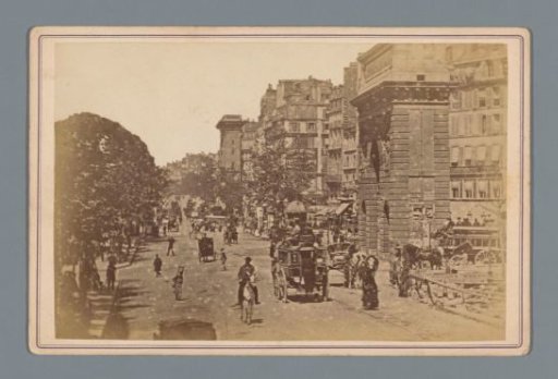 View of the Porte Saint-Martin in Paris