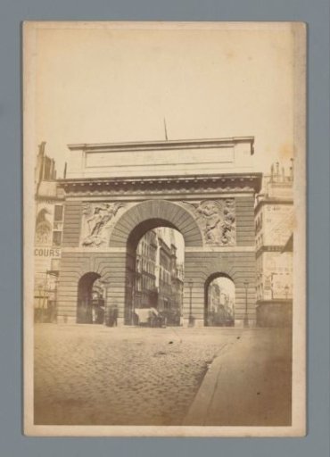 View of the Porte Saint-Martin in Paris