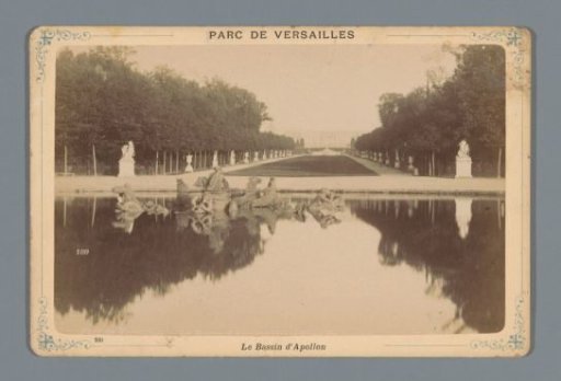 View of the gardens of Versailles with the Bassin d'Apollon