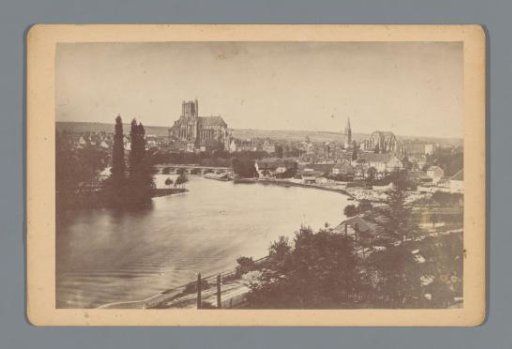 View of Auxerre with the Cathedral