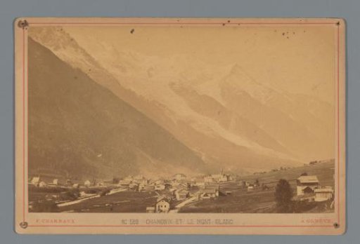 View of Chamonix with Mountains