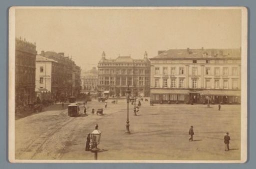 View of a City Square at Strasbourg