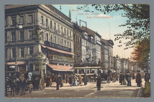 Berlin. Unter den Linden. Corner of Friedrichstrasse
