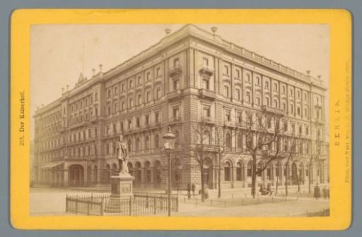View of the Hotel Kaiserhof in Berlin
