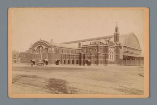 View of the Railway Station of Bremen