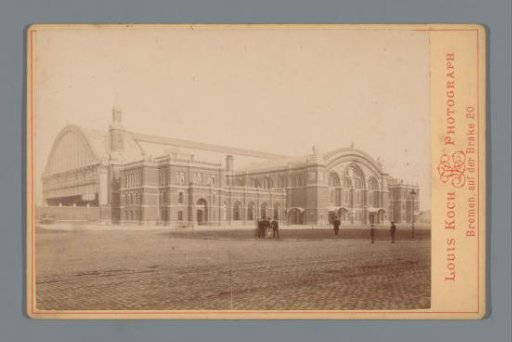 View of the Railway Station of Bremen