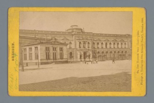 View of the Zwinger Museum in Dresden from the Theaterplatz