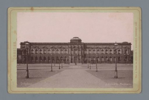 View of the Gemäldegalerie Alte Meister at the Zwinger in Dresden