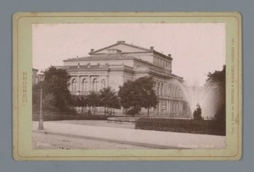 View of the Albert Theatre in Dresden