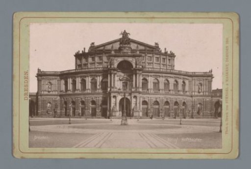 View of the Semper Opera in Dresden