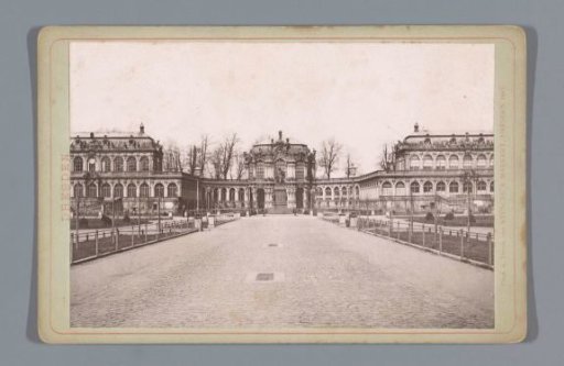 View of the Western Part of the Zwinger in Dresden