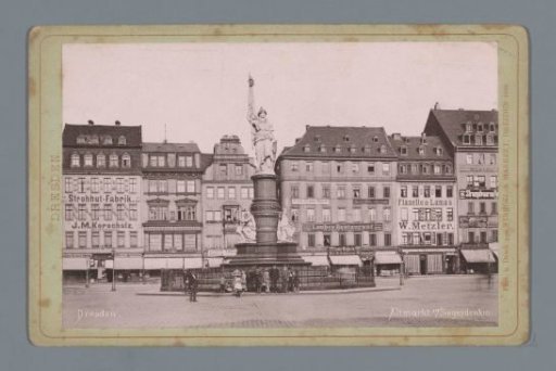 View of the Altmarkt in Dresden