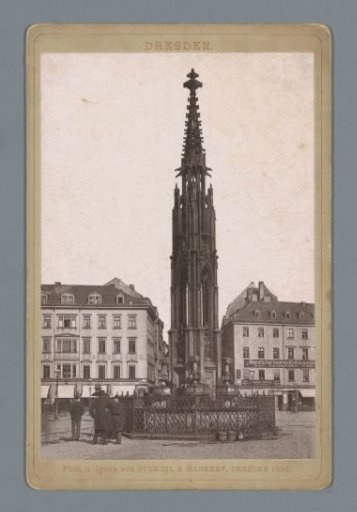 View of the Cholera Fountain in Dresden