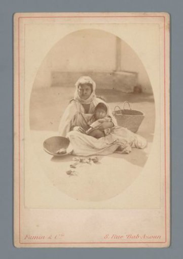 Portrait of an unknown mother and child