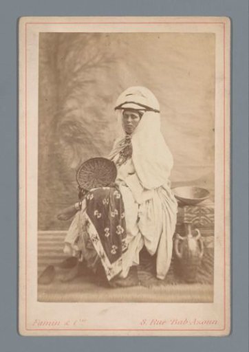 Portrait of an unknown person in traditional dress