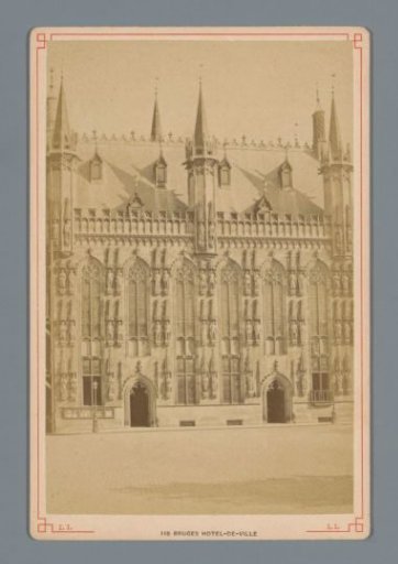 View of the Town Hall in Bruges