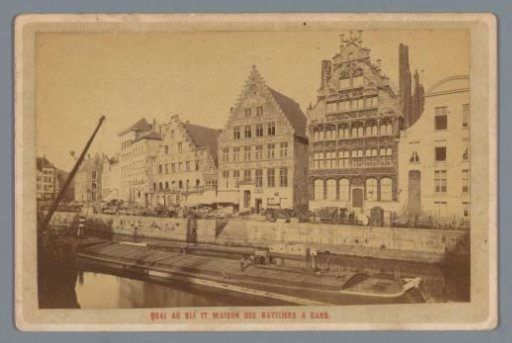 View of the Graslei in Ghent