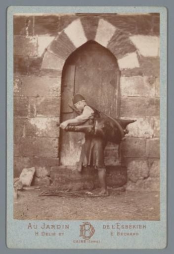 Young man at door