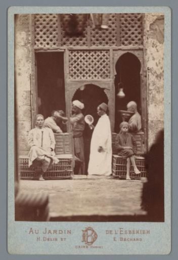 Group of men at a barber's