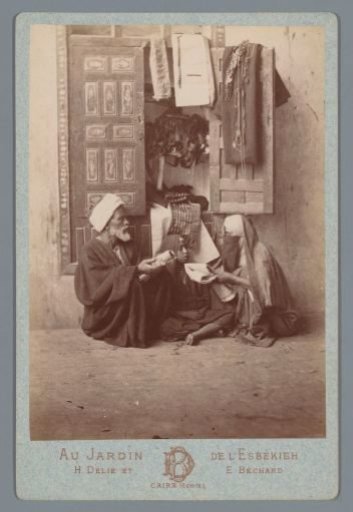 Cloth seller with customer