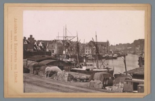 View of the harbour of Lübeck