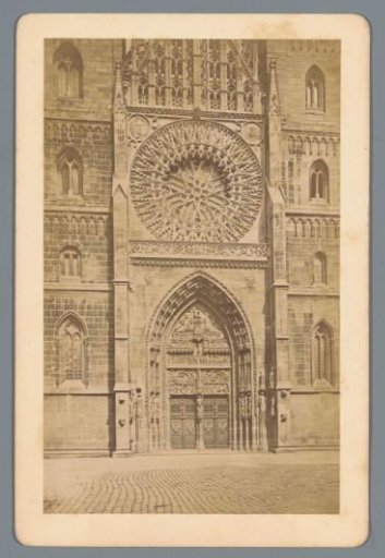 Entrance of St. Lawrence's Church in Nuremberg