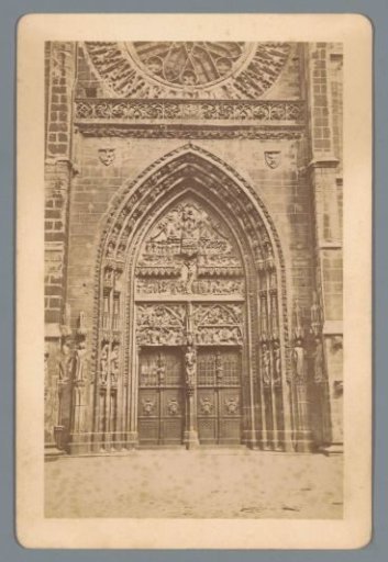 Entrance of St. Lawrence's Church in Nuremberg