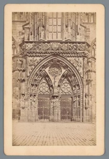 Entrance of Our Lady's Church in Nuremberg