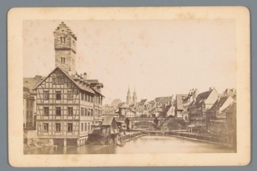 View of the Max Bridge in Nuremberg