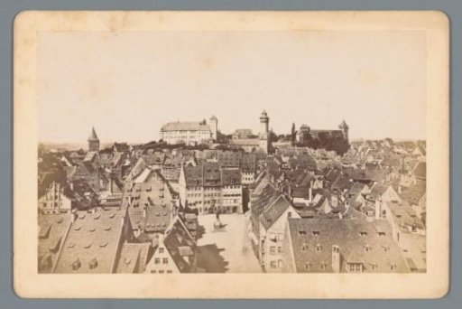 View of Nuremberg Castle and the Albrecht Dürer Square