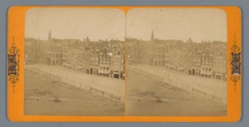 View of Rembrandt Square in Amsterdam
