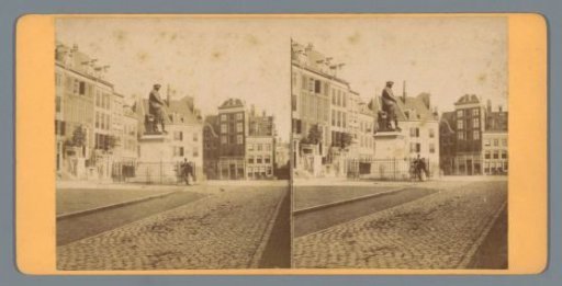 View of the Rembrandtplein in Amsterdam