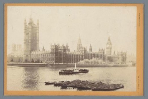 View of Westminster Abbey and Houses of Parliament in London
