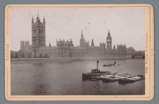 View of Westminster Abbey and Houses of Parliament in London