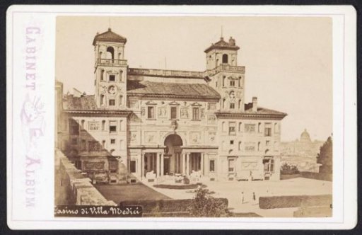 View of the Villa de Medici in Rome
