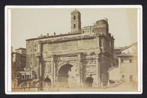 View of the Arch of Septimius Severus on the Roman Forum in Rome