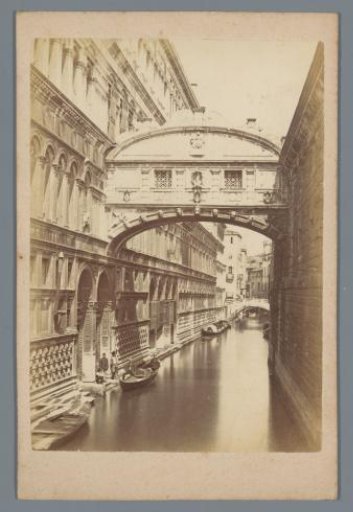 View of the Bridge of Sighs in Venice