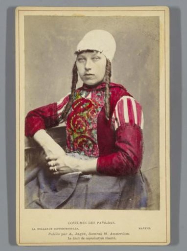 Portrait of an unknown woman in costume of Marken