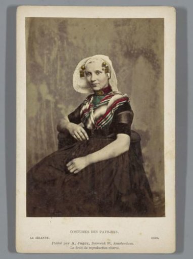 Portrait of an unknown woman in costume of Goes, Zeeland