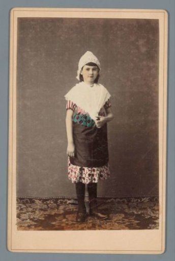 Portrait of an unknown girl in Dutch costume