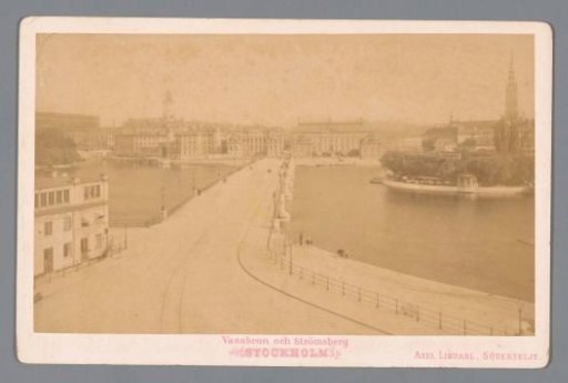 View of Stockholm with the Vasabron and the Strömsborg