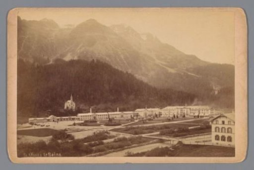 View of a spa in St. Moritz